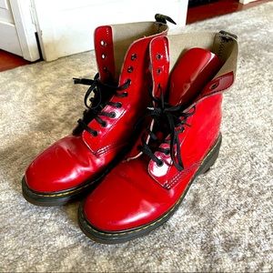 Vintage Dr. Martens red patent leather